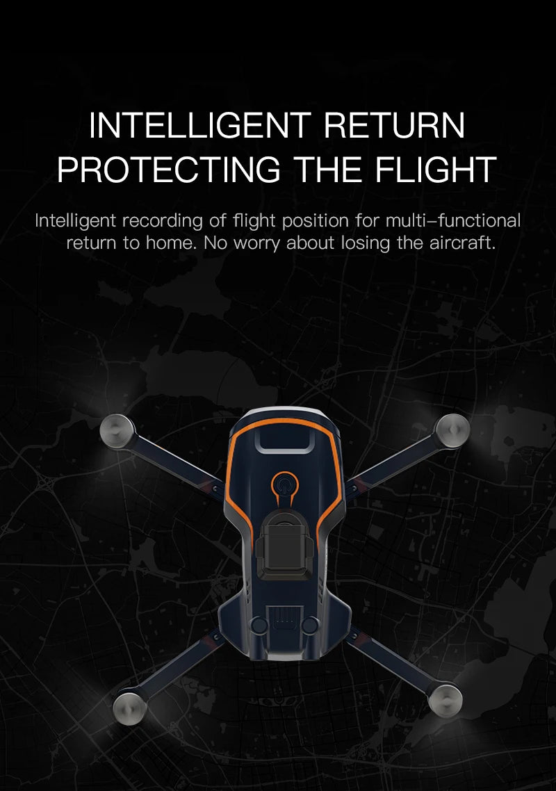 ZD011 Pro Drone features long range, 4K camera, anti-shake gimbal and GPS capabilities, with intelligent return protection for safe multi-functional returns.