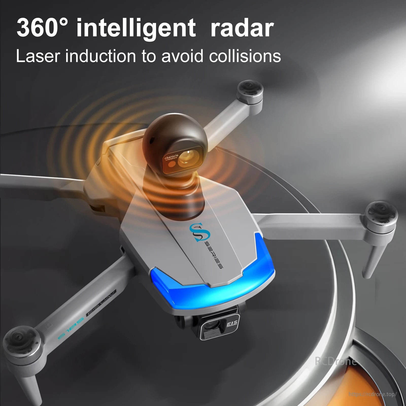 S185 GPS Drone, S Series drone uses 360° intelligent radar and laser induction for advanced obstacle detection and collision avoidance.