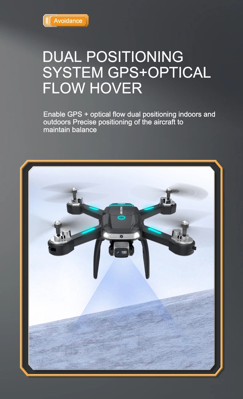 A19 Pro Drone - 2023 New GPS Professionele Dual Hd Camera Optische Stroom Positionering Vermijden Opvouwbare Quadcopter Rc Speelgoed 26 A19 Pro Drone, avoidance dual positioning system gps+optical flow hover