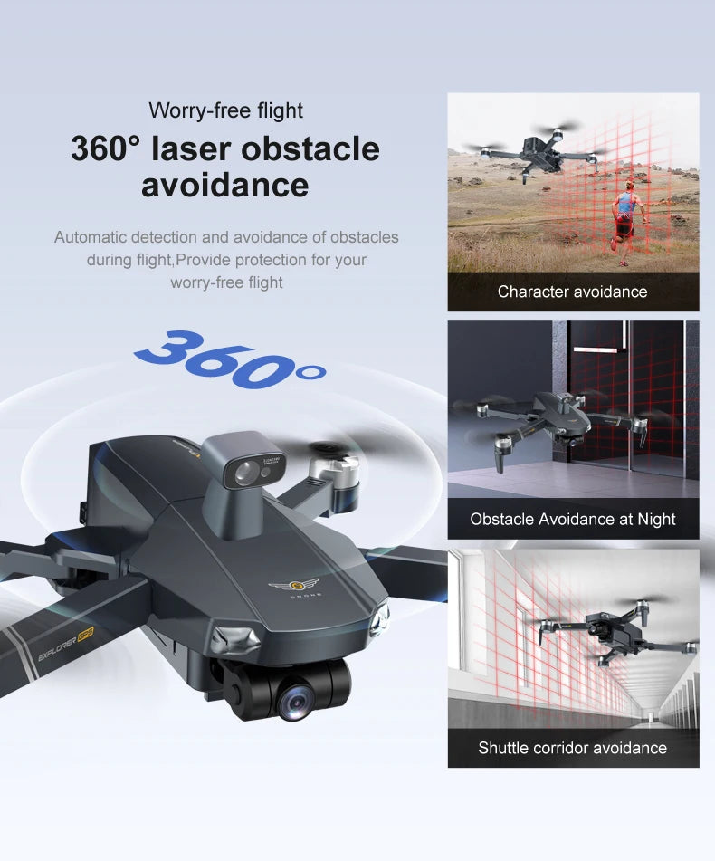 8819 pro Drone, 3609 laser obstacle avoidance Automatic detection and avoidance of obstacles during