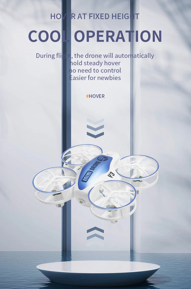 Y3 Mini Ufo Quadcopter with Lights - Remote Control Helicopter Aircraft Dron Drones Children's Toys for Boys 17 Y3 Mini Ufo Quadcopter with Lights, ho rat fixed heig i coo operation during