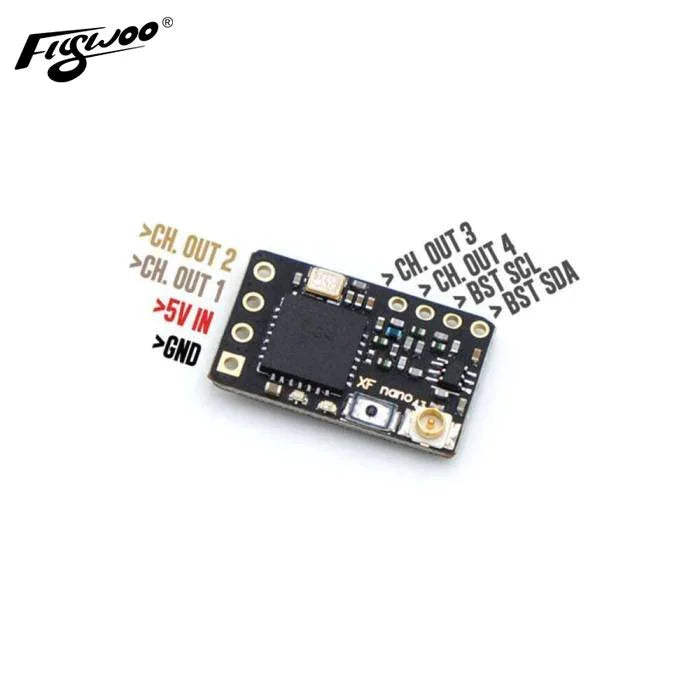 FLYWOO TBS Crossfire Nano Rx 5 the end result is a full range receiver, at the smallest size of any receiver in