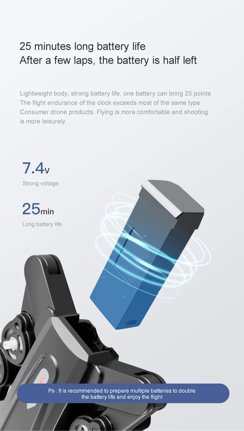 R20 Drone - 2024 New 6K Professional High-definition Camera GPS 5G Aerial Photography 4-axis Aircraft Folding Remote Control Toy 23 R20 Drone, one battery can bring 25 points the flight endurance of the clock exceeds