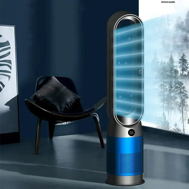 42 Inch 220V Bladeless Fan Dual-Purpose Cooling And Heating Home Silent Heater Quick Air Circulation And Purification Tower