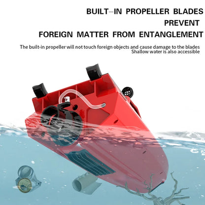 JJRC TY725 RC Boat, Propeller blades are integrated to avoid entanglement, ensuring safe shallow-water operation.