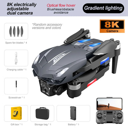 D11 Drone, Description of a drone with advanced features and accessories for shooting high-quality video.