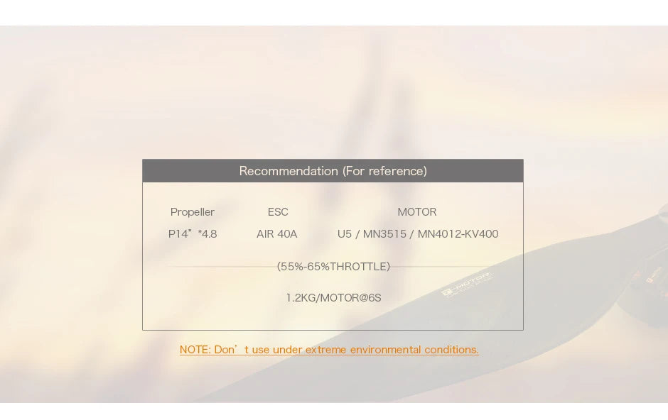 T-Motor P14 Inch propeller, Propeller ESC MOTOR P14" AIR 40A U5 MN3515