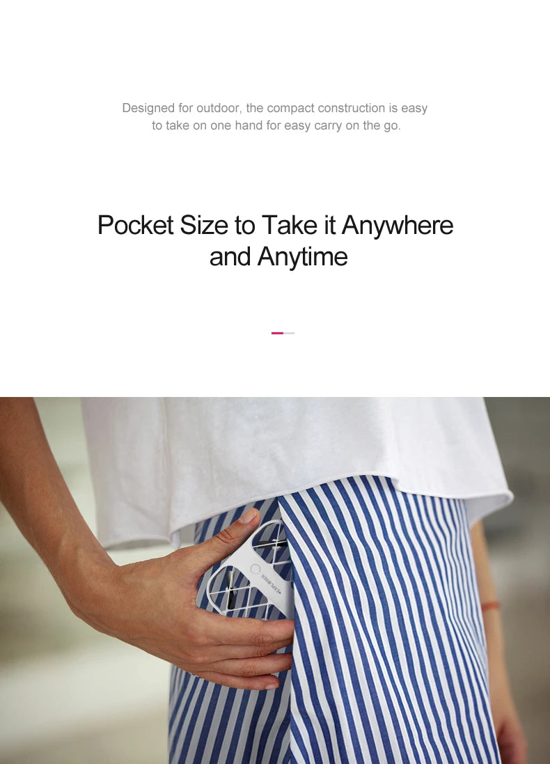 JJRC H107 Mini Drone, the compact construction is easy to take on one hand for easy carry on