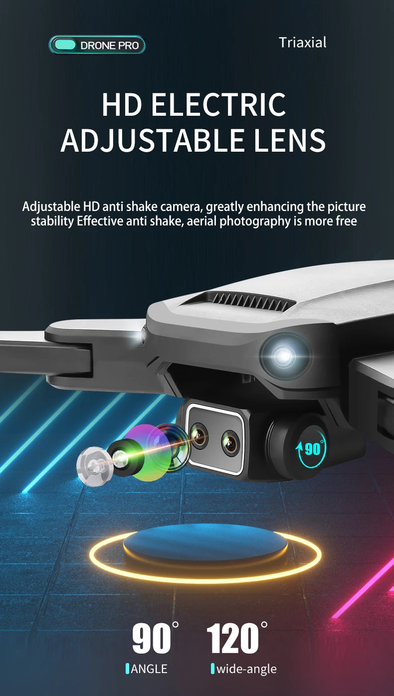 S186 Drone, drone pro triaxial hd electric adjustable lens camera, greatly