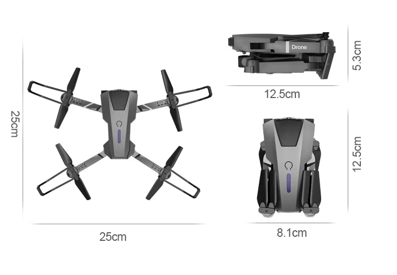 P5 Pro Drone - 2023 New Drone 8k HD Camera 5G WiFi Fpv ESC Aerial Photography RC Quadcopter Optical Flow Fixed Height Folding Dron Aircraft Toy 30 P5 Pro Drone, p5 pro drone features : 8k uhd