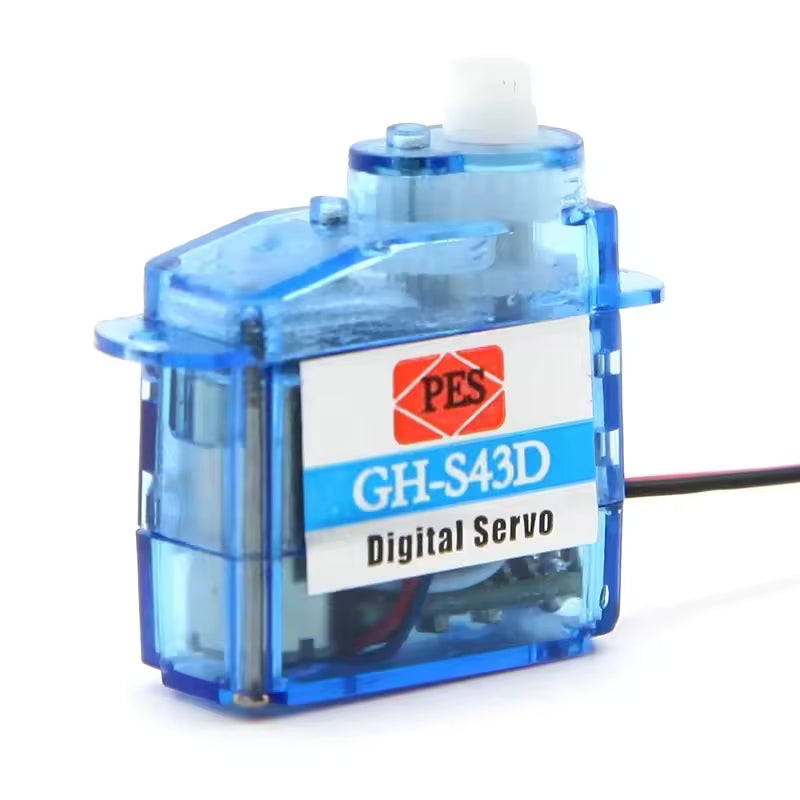 PES GH-S43D 4.3g Digital Micro Servo Plastic Gear Coreless Motor 3.6-4.8V for RC Airplane Glider Car