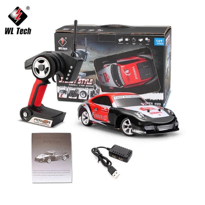WLtoys K969 Samochód RC Drift 1:28, prędkość 30KM/H, 4WD, metalowe podwozie, system 2.4GHz