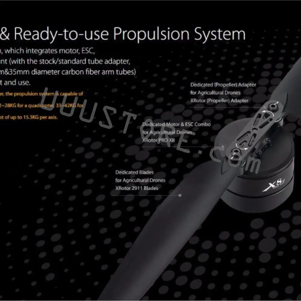 Hobbwing X8 Series Power System - CW / CCW FOC Power System Suitable For 4-Axis 10L / 6-Axis 16L Agriculture Drone 11 Hobbwing X8 Series Power System, Cornbo XRotor PRO X8 Iin Dedicated Blades