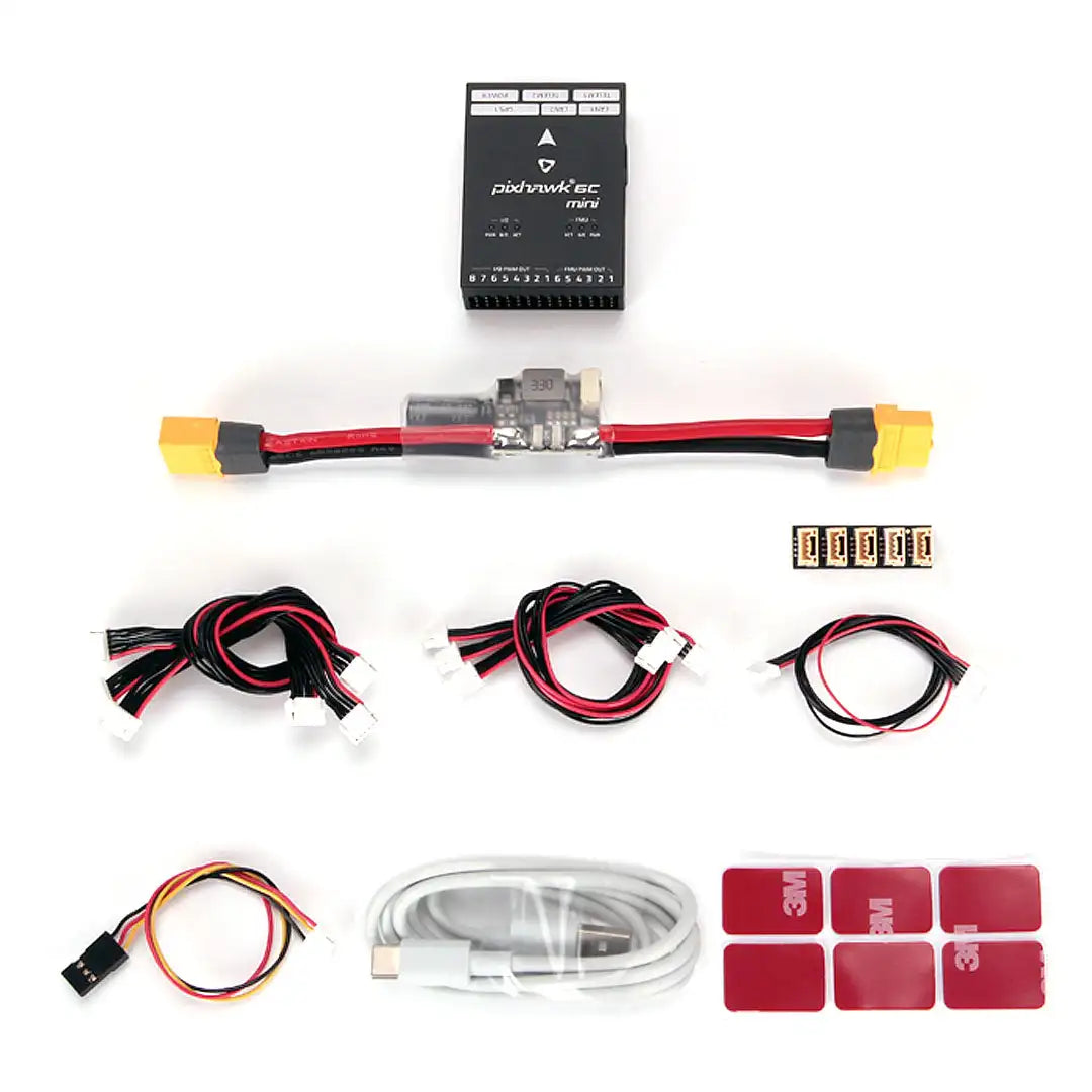 Holybro Pixhawk 6C Mini Flight Control - FC With M02 M06 Power Module and M8N M9N M10 GPS For Rc autonomous vehicle/Quadcopter/Airplane/Drone 12 Holybro Pixhawk 6C Mini Flight Control, compared to the standard Pixhawk® 6C, this Mini version has a built