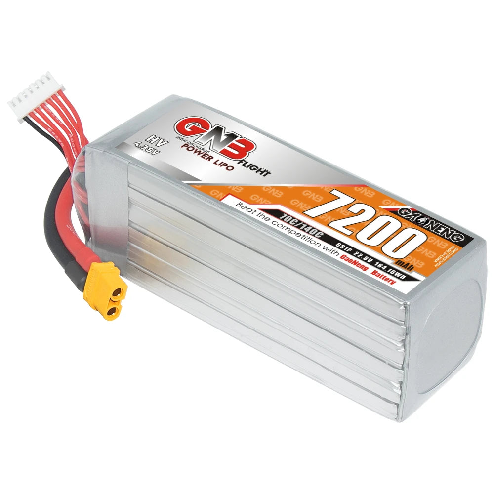 GNB LiPo drone battery with high voltage and large capacity for drones.