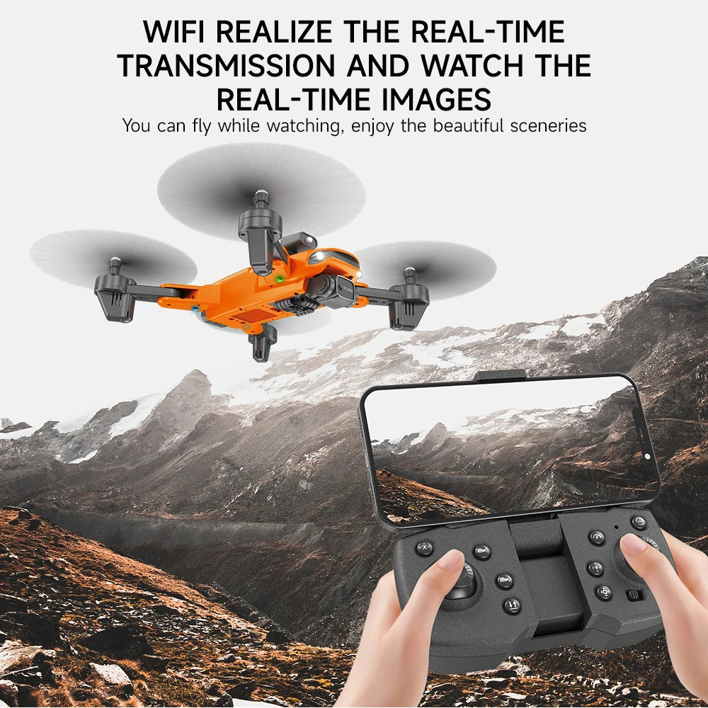QJ F184 Drone - 4K Dual Camera WiFi FPV One Button Obstacle Avoidance Smart Follow 360° Quadcopter RC Helicopter Toy Gifts 28 QJ F184 Drone, watch the real-time images you can fly while watching . enjoy