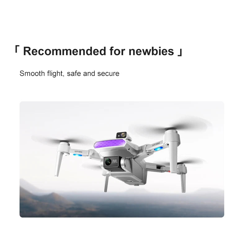LU9 Max GPS Drone, Recommended for newbies . Smooth flight;, safe and