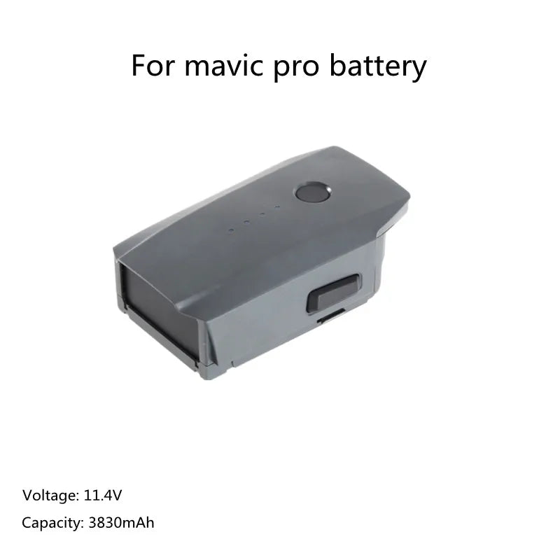 DJI Mavic Pro Battery - 11.4 V 3830mAh LiPo 3S Battery compatible with platinum version first snow version mavic pro series drone battery Modular Battery 7 DJI Mavic Pro Battery, For mavic pro battery Voltage: 11.4V Capacity: 3830