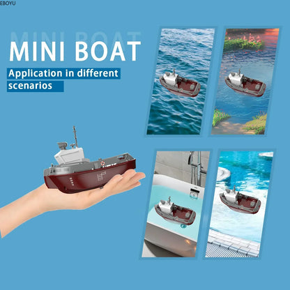 WLtoys S820 RC Boat, Mini boat for various scenarios: ocean, pond, bathtub, pool.