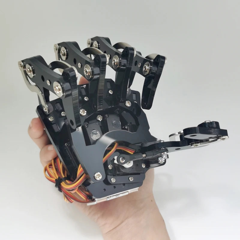 5 DOF Robot Hand Five-Finger Bionic Palm, Servo-Controlled Left/Right Assembled Gripper for Arduino/ESP32, Raspberry Pi