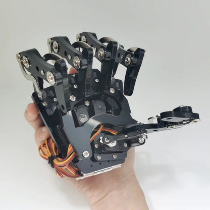 5 DOF Robot Hand Five-Finger Bionic Palm, Servo-Controlled Left/Right Assembled Gripper for Arduino/ESP32, Raspberry Pi