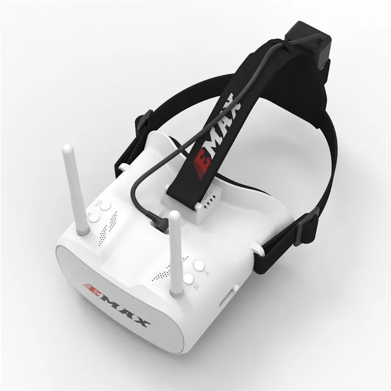 EMAX Tinyhawk 5.8G 48CH Diversity FPV Goggles - 4.3 Inches 480*320 Video Headset With Dual Antennas 4.2V 1800mAh Battery For RC Dr 9 EMAX Tinyhawk 5.8G 48CH Diversity FPV Goggles, EMAX Tinyhawk 5.8G 48CH Diversity FPV Goggle