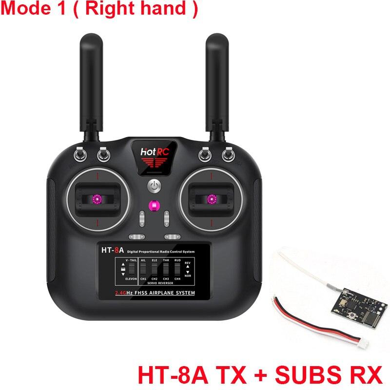 Hotrc HT-8A 2.4G 8CH RC Transmitter FHSS &amp; 8CH Receiver With Box For FPV Drone Rc Airplane Helicopter - RCDrone