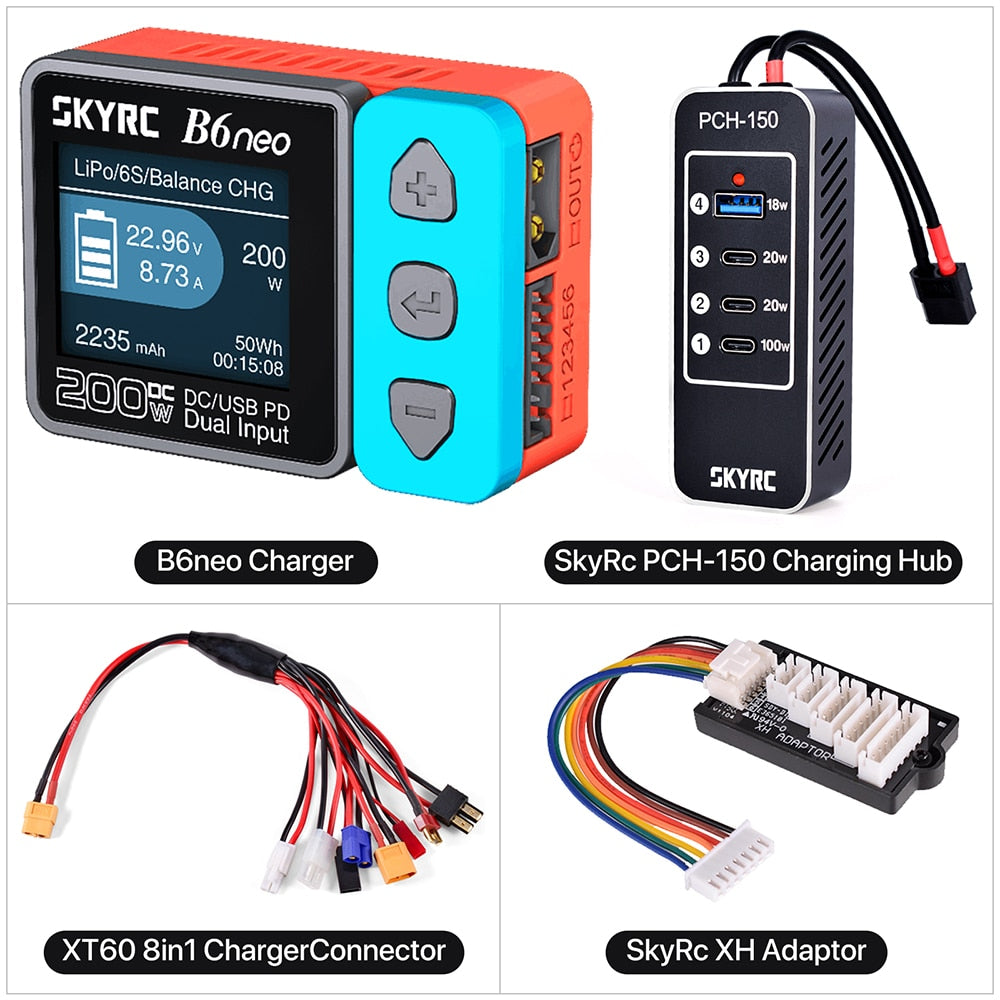 2023 SkyRC B6neo Smart Charger - DC 200W PD 80W Battery Balance Charger SK-100198