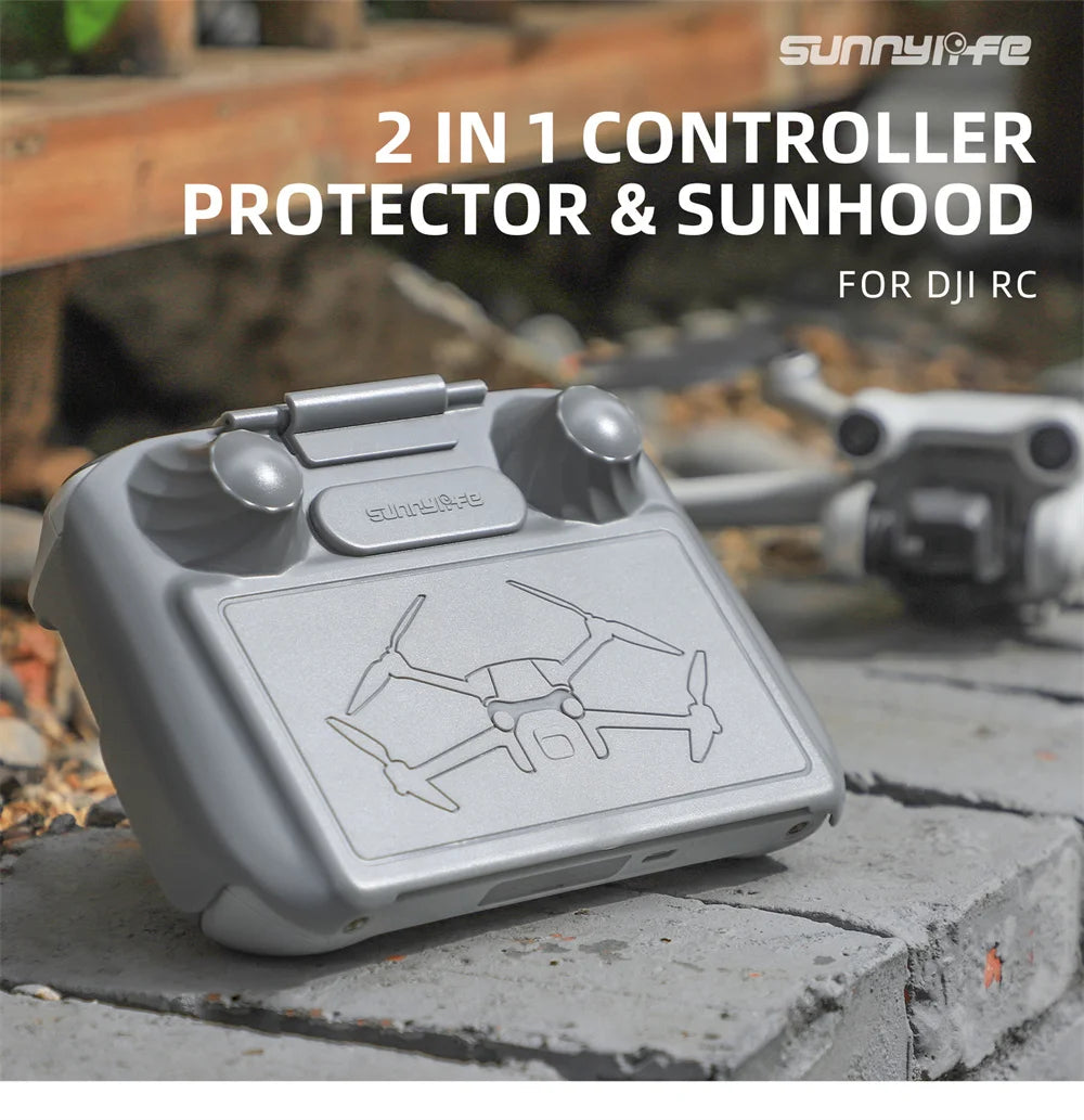 For DJI Mini 3 Pro Remote Control Sunhood 2in1 Controller Protector For DJI RC Hard Case Sun Hood Mini3 Accessories Cover Set 16 SunnyioFe 2 IN 1 CONTROLLER PROTECTOR & SUN