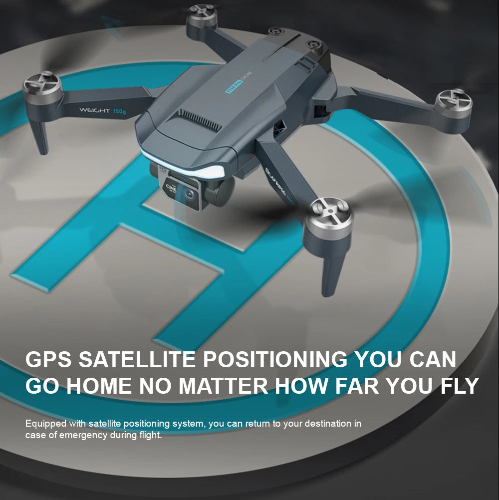 F194 Mini GPS Drone, WCICHT 1s0q GPS SATELLITE POSITIONING YOU