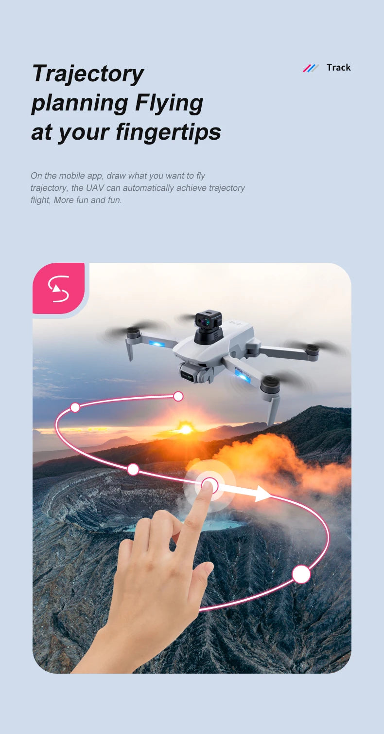 F8S Drone, the UAV can automatically achieve trajectory flight . draw what you want to fly trajectory, the