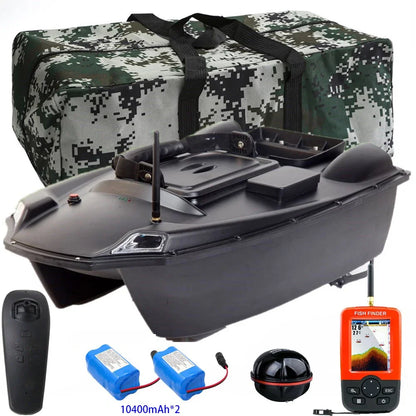 T888 GPS RC Boat Fishing Bait Boat, 3KG Load, Dual Motors, 2 Bait Bins, 500m Range, Smart One‑Key Return