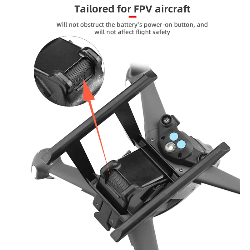 DJI FPV Propeller Guard Lens Cover Cap Antenna Signal Extender Landing Gear Propeller Box for DJI FPV Comb Drone Accessories 55 DJI FPV Propeller, Tailored for FPV aircraft Will not obstruct the battery'$ power