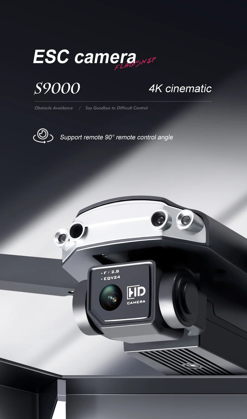 S9000 Drone, esc camera s9000 4k cinematic obstacle avoidance