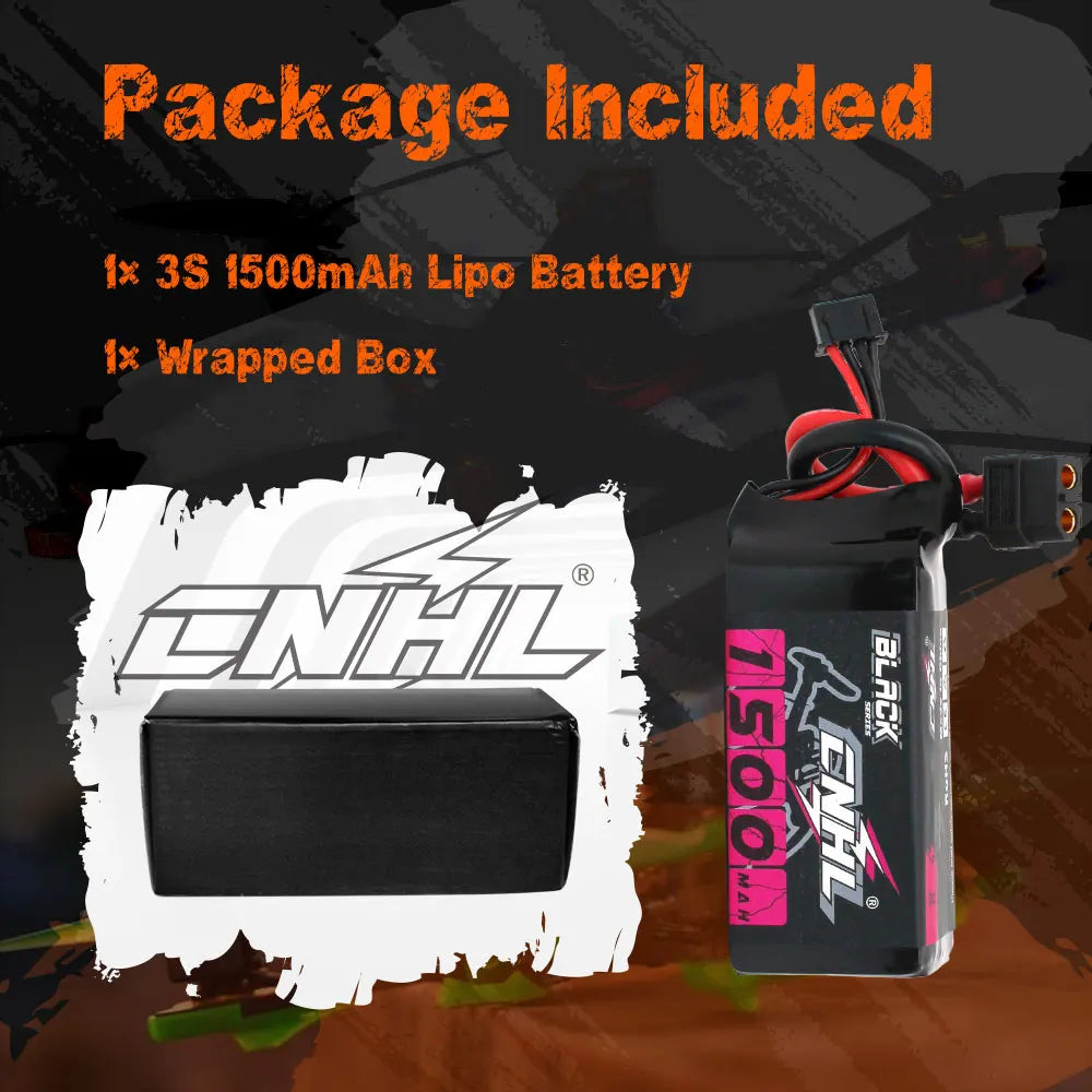 4PCS CNHL 3S 11.1V Lipo Battery for FPV Drone, Package Included Ix 35 IS0OmAh Lipo Battery Wrapped Box 0
