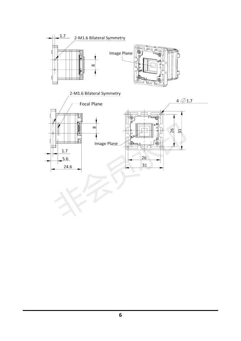 M1.6 Bilateral Symmetry Focal Plane Image Plane 2-M1: Bi