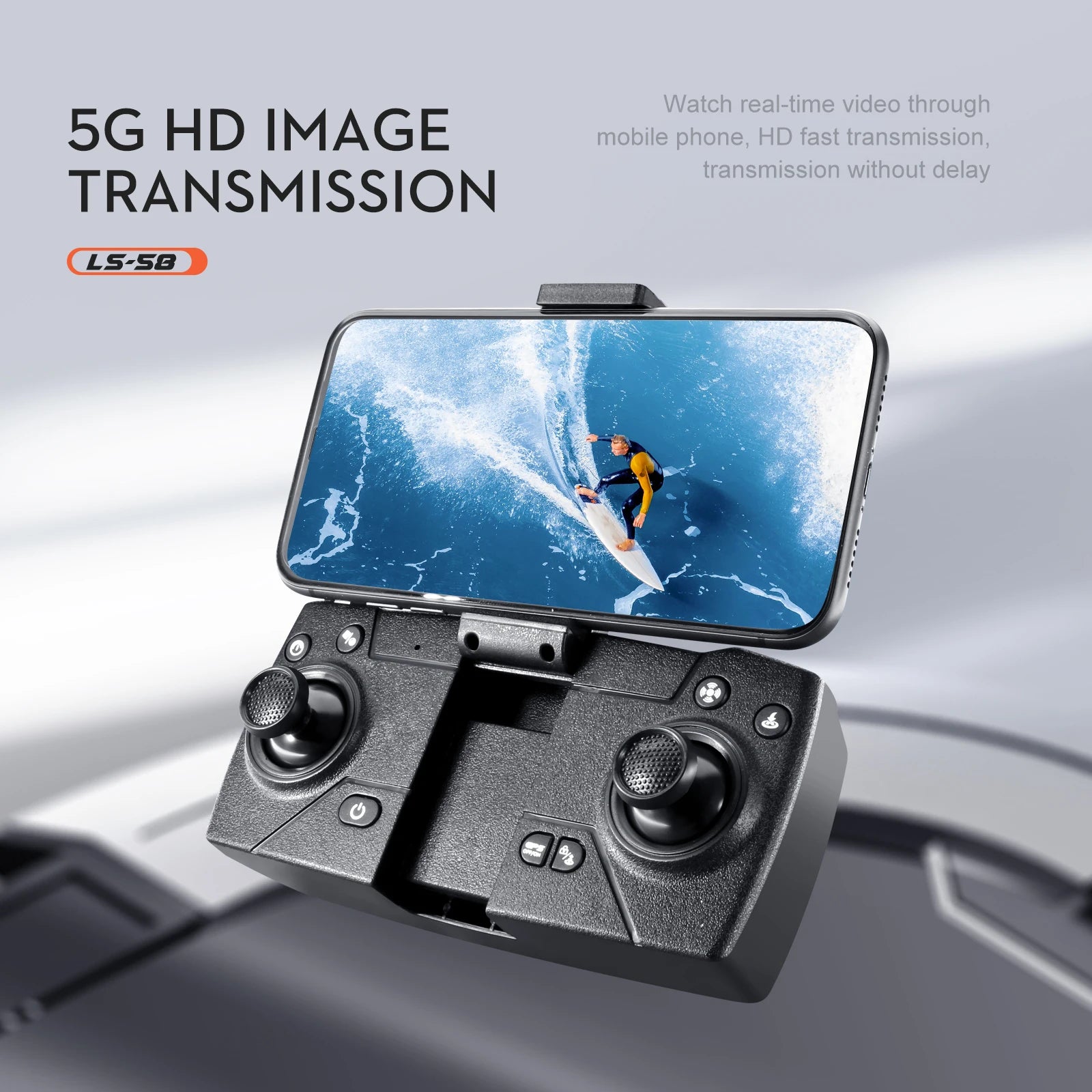LS58 Drone, watch real-time video through 56 hd image mobile phone;