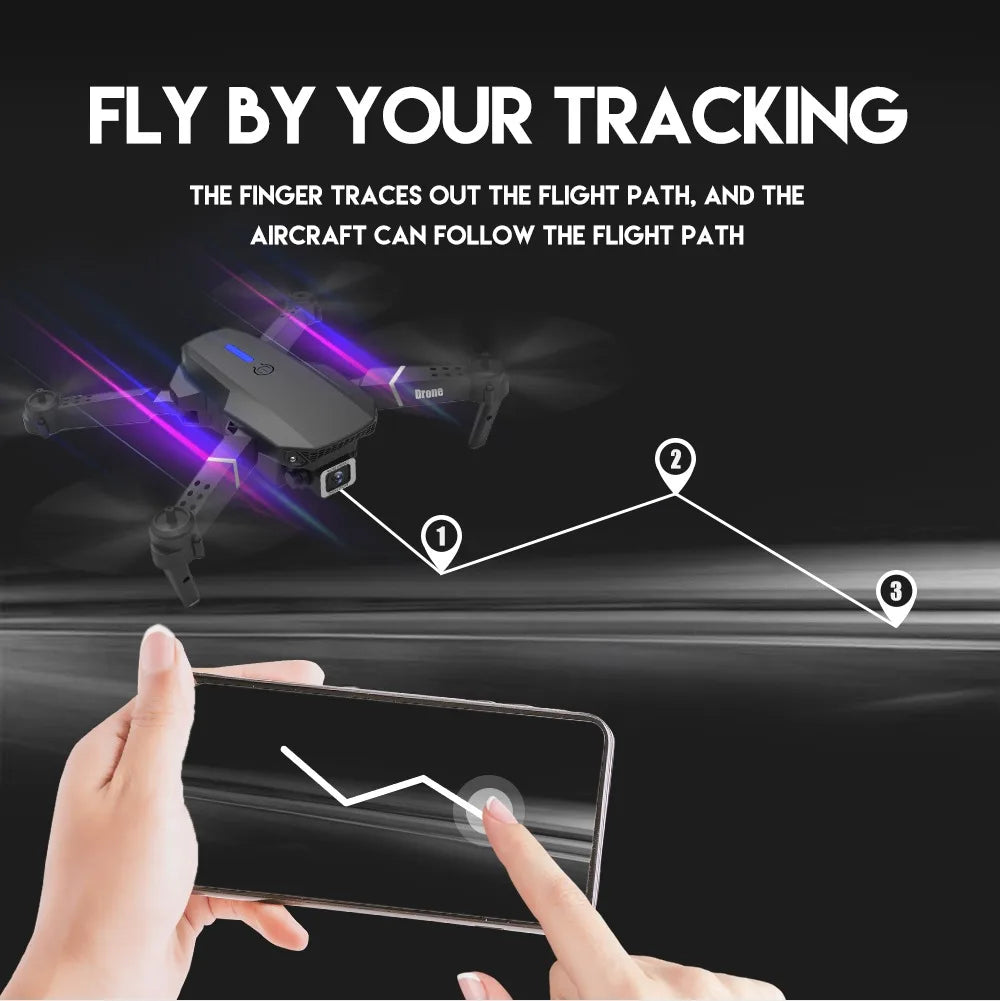 P1 Pro Drone, drone can follow the flight path drone follows flight path traces out the