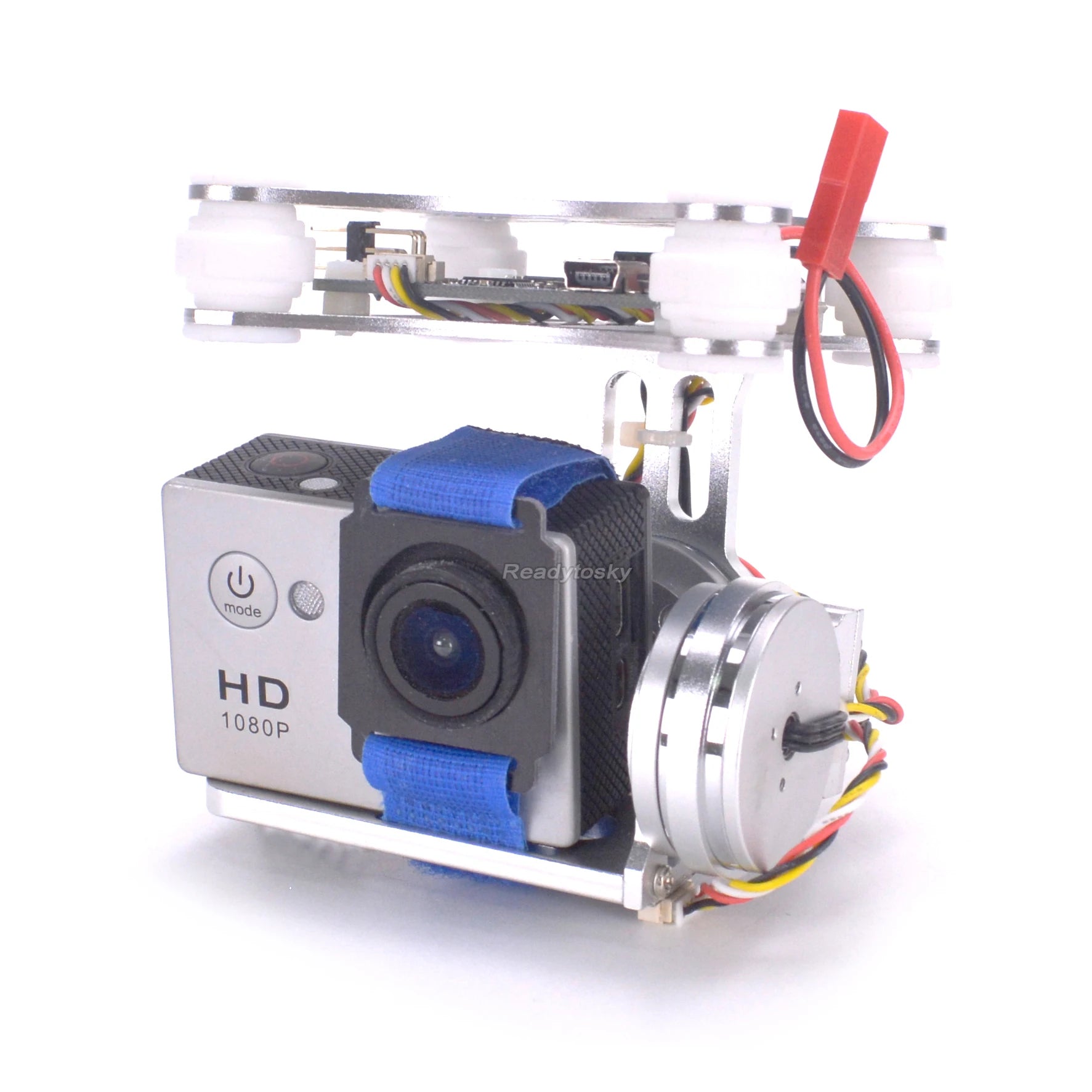the gimbal has requirement to the weight, if equipped with a light camera