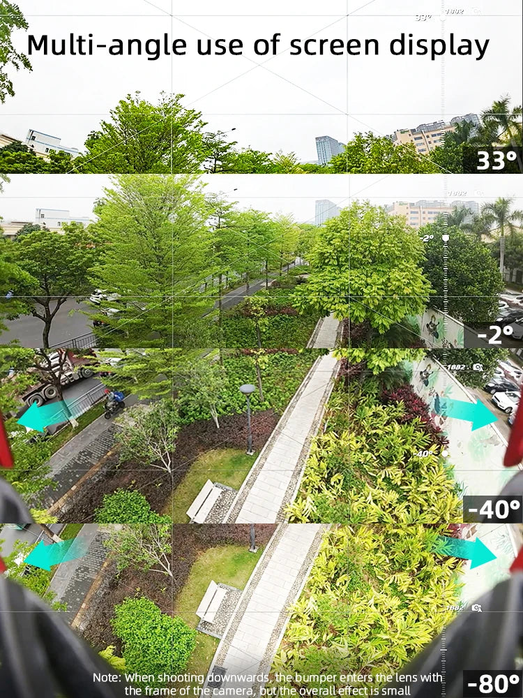 Gimbal Camera Anti-collision Bar for DJI Avata Combo Drone - Bumper Protector Lens Bumper Accessories 14 Gimbal Camera Anti-collision Bar for DJI Avata Combo Drone, when shooting downWards the bumper enters the lens with the frame of the camera