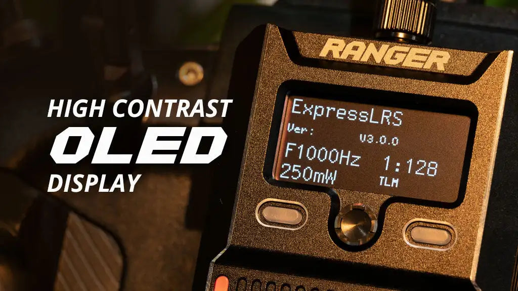 RadioMaster RANGER ELRS, HIGH CONTRAST Ver: Va OLED 1:128 DISPLAY 13a "