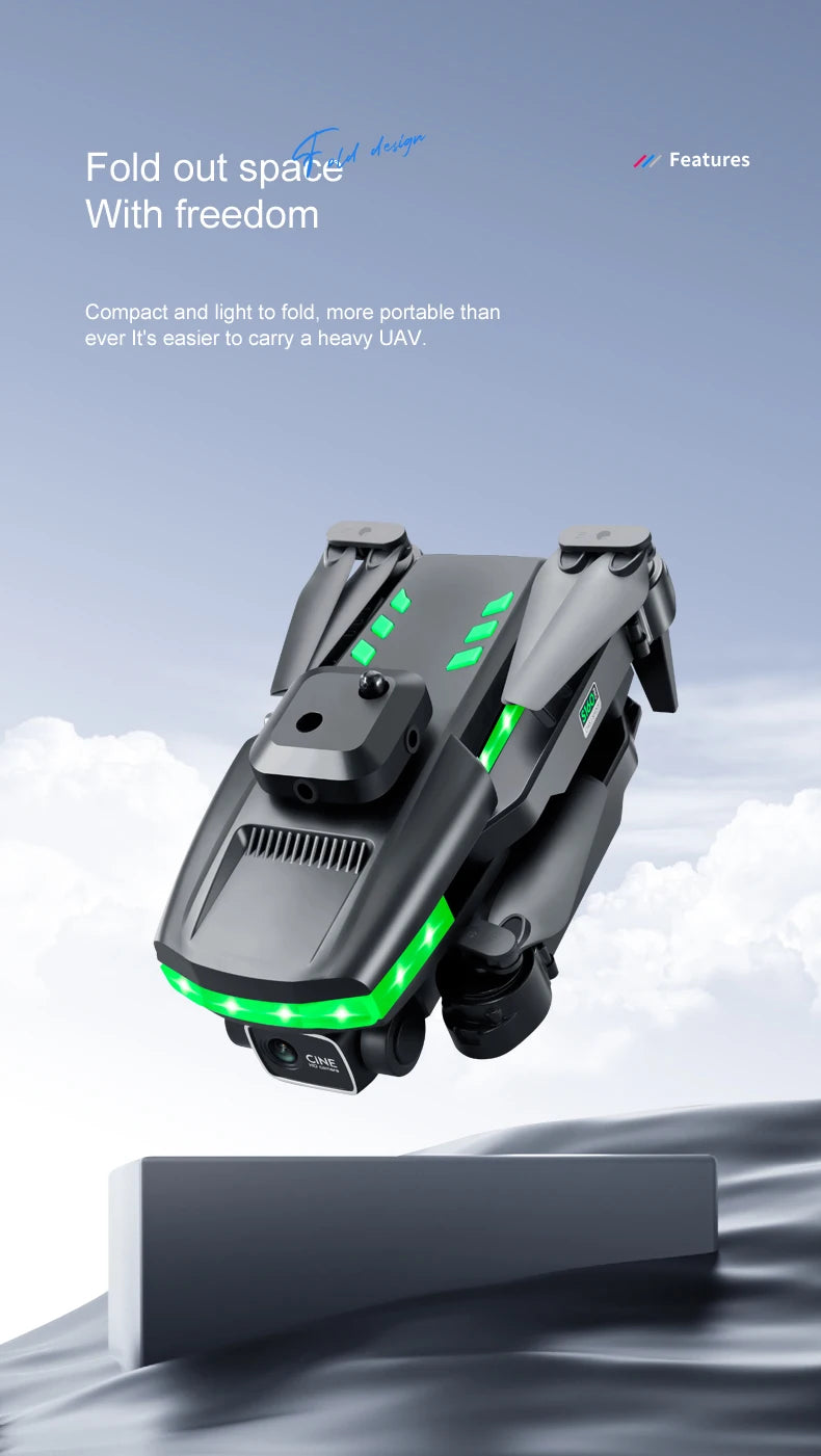 S160 Mini Drone, desigw fold out features with freedom compact and light to fold,