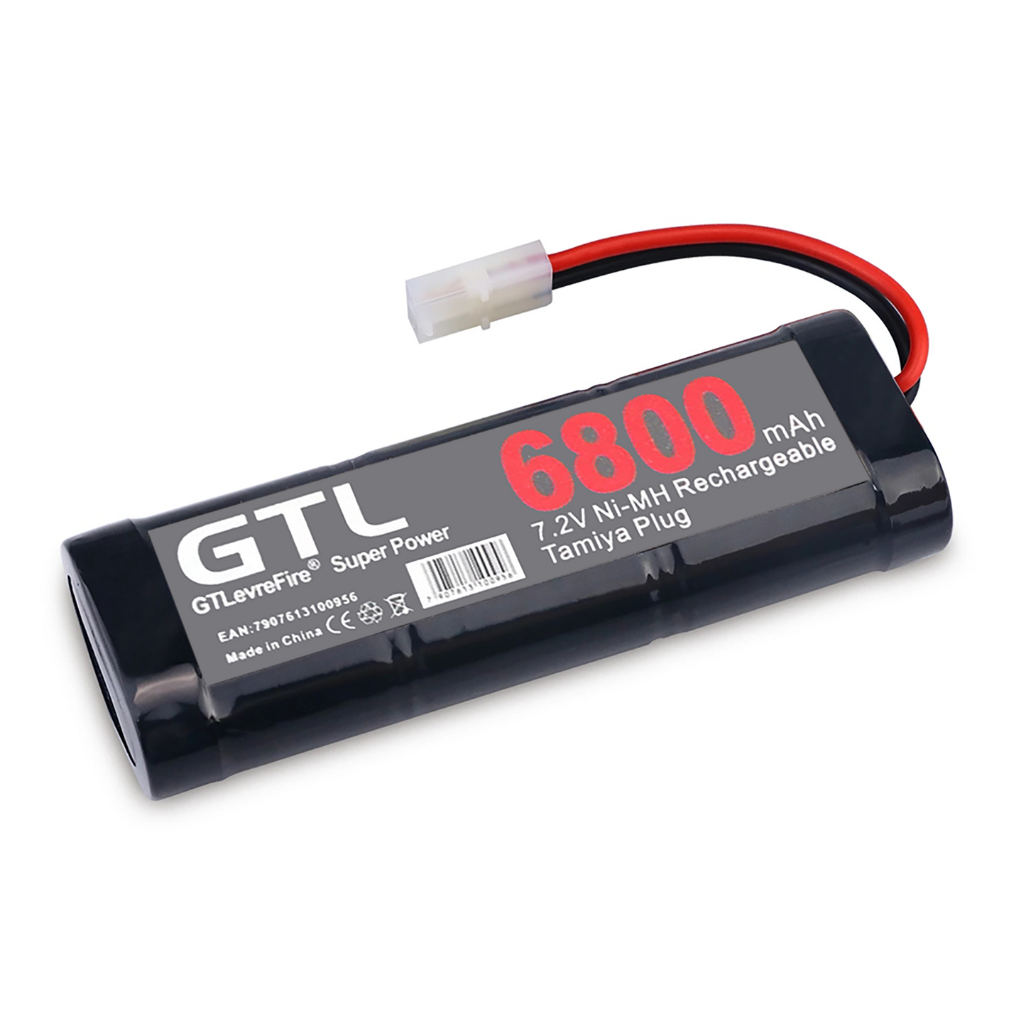8 (€ Jn 6800 mAh Rechargeable GTL Ni-MH Plug 