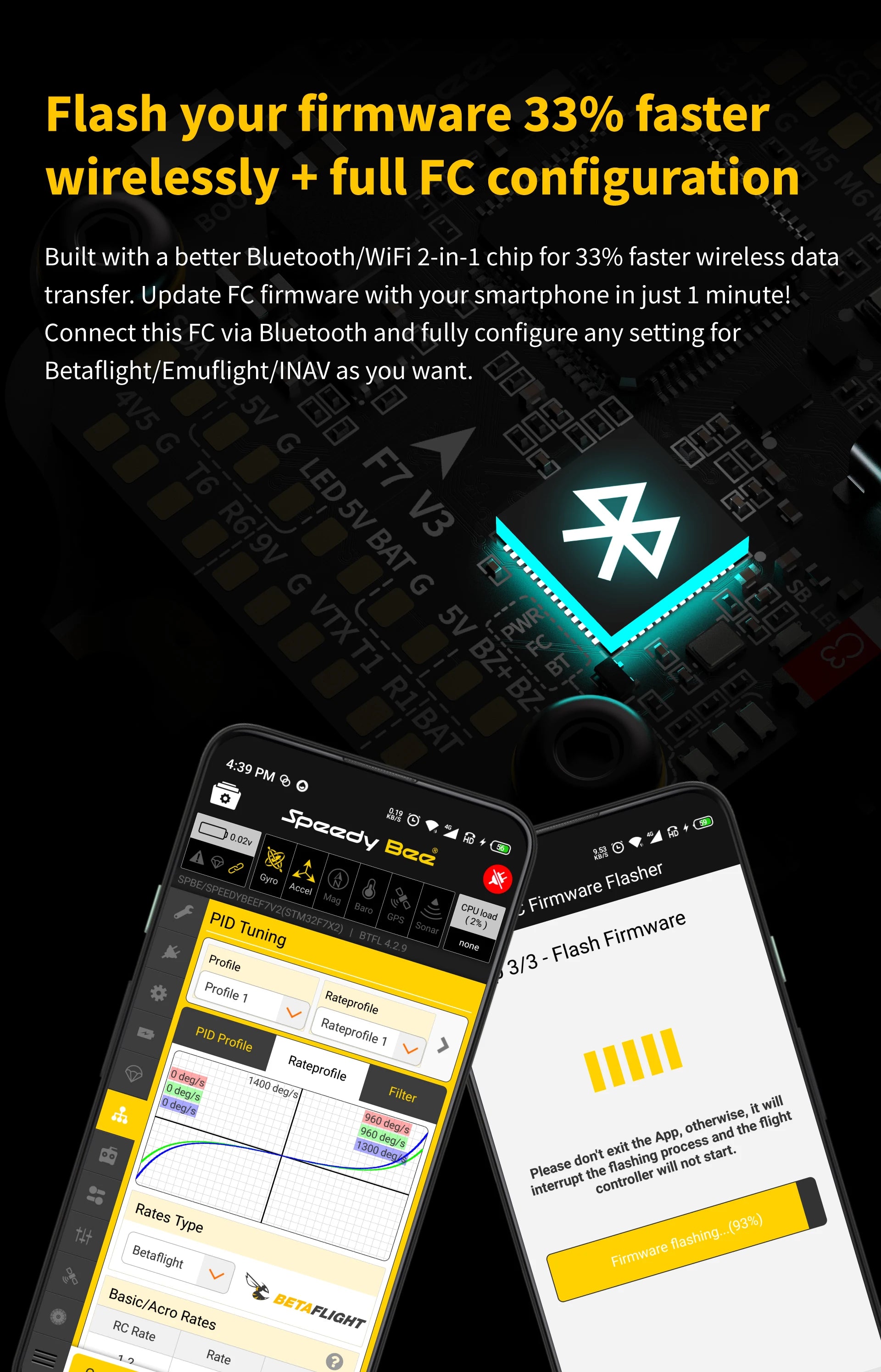 RunCam SpeedyBee F7 V3 BL32 50A 30x30 Stack iNAV Betaflight Emuflight Wireless Firmware Flasher Black Data Analyze 12 RunCam SpeedyBee F7 V3 BL32 50A 30x30 Stack, RunCam SpeedyBee F7