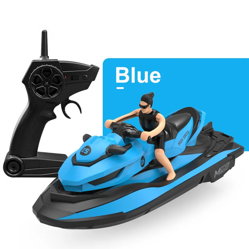 MN MODEL LM13-A Mini Jet Ski RC Boat 2.4G High-Speed Motorboat, 50m Range, Dual Motors, 3.7V 650mAh, 20min Runtime