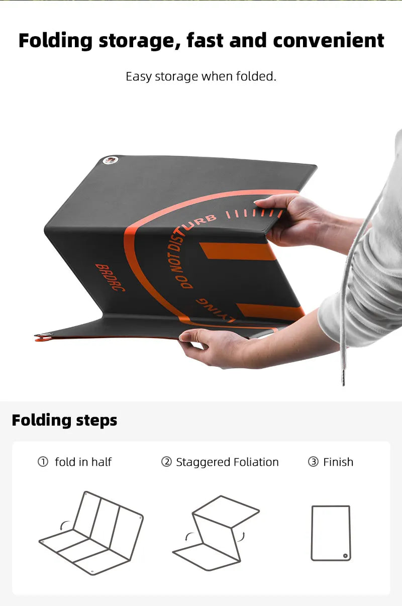 Foldable Landing Pad for DJI Mavic 3 AIR 2/2S/2/3/Holy Stone/SJRC Drone Parking Apron Pad Mat Drone Accessories 65CM*65CM 14 8 Folding steps fold in half Staggered Foliation Finish Easy ( 8 D