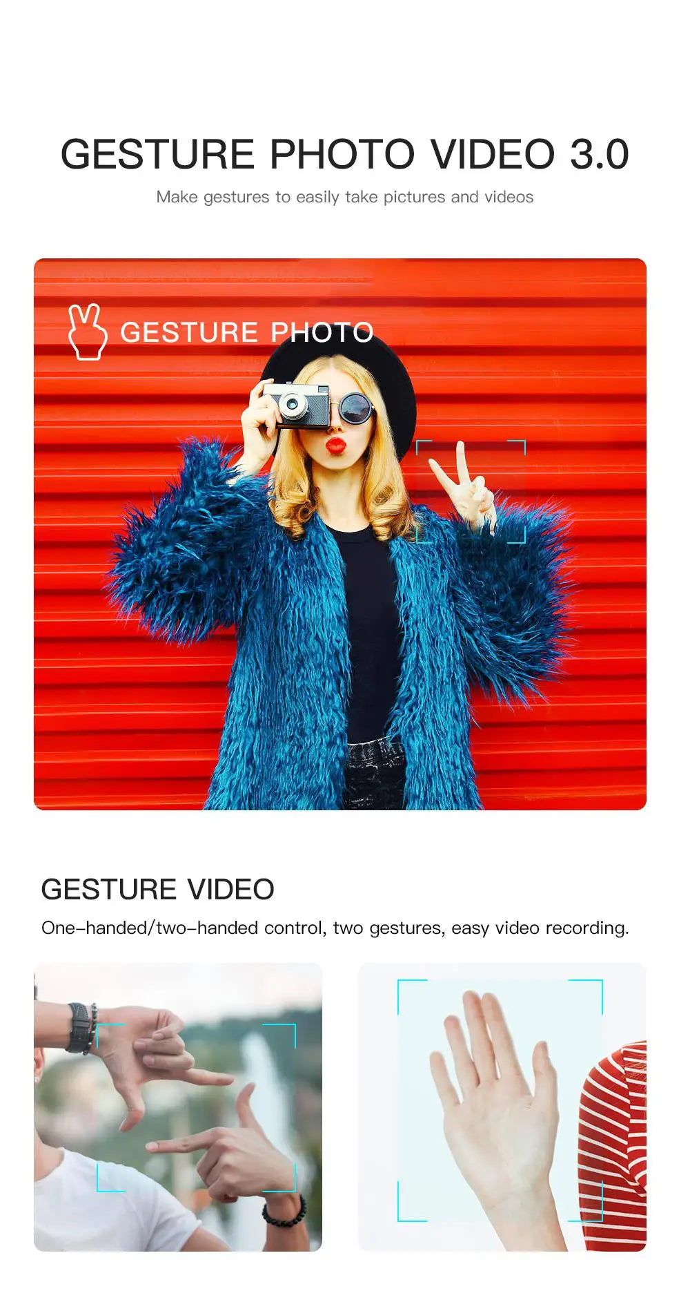 HGIYI SG906 MAX2 Drone - 5000mAH GPS 4K HD Professional Camera with 3-Axis Gimbal 360 Obstacle Avoidance 906 MAX Brushless Quadcopter Professional Camera Drone 116 HGIYI SG906 MAX2 Drone, GESTURE PHOTO VIDEO 3.0 Make gestures to easily take pictures and