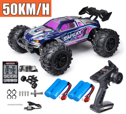 Rc Car Off Road 4x4 High Speed 75KM/H Remote Control Car - With LED Headlight Brushless 4WD 1/16 Monster Truck Toys For Boys Gift