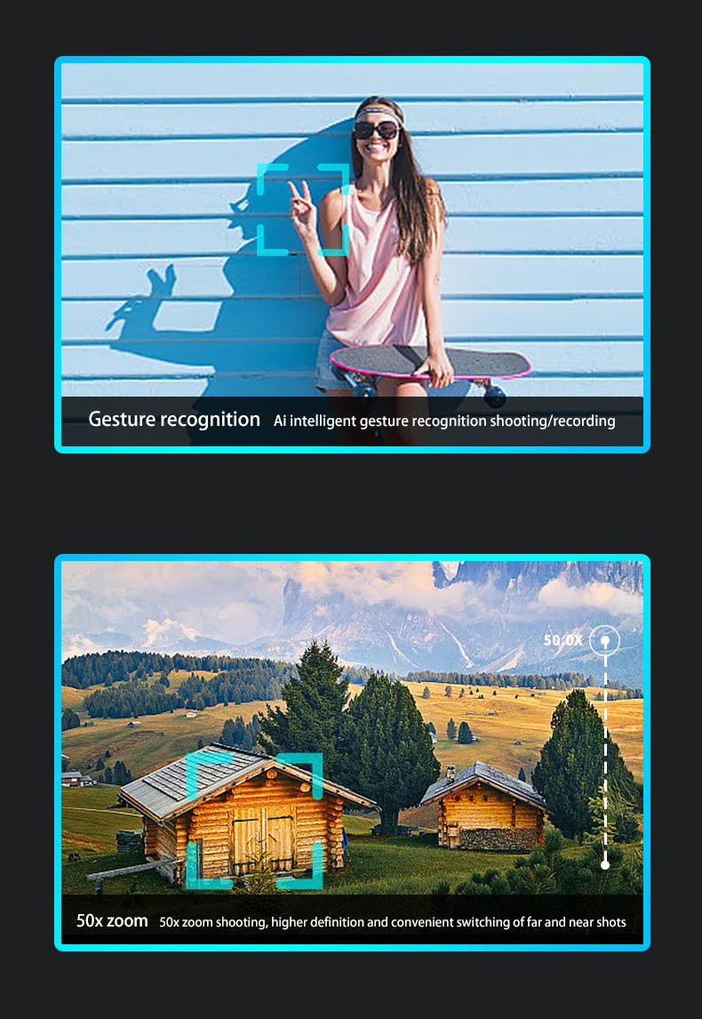 A16 MAX Drones - Professional ESC HD Triple Camera-360° Obstacle Avoidance-Optical Stream Positioning Quadcopter 21 A16 MAX Drone, gesture recognition ai intelligent gesture recognition shooting/recording 50