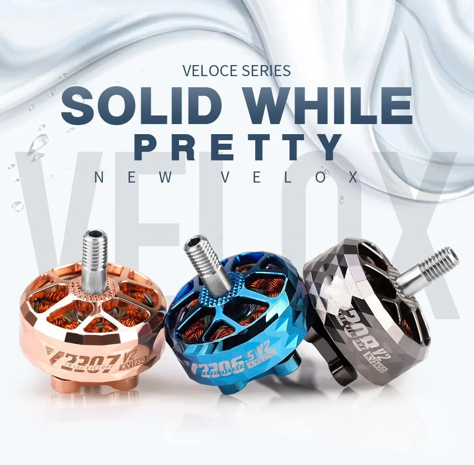 T-motor FPV V2307 V2.0 Brushless Motor KV1950 KV2400 For FPV Freestyle Version 5 T-motor FPV V2307 V2.0 Brushless Motor SPECIFICATION